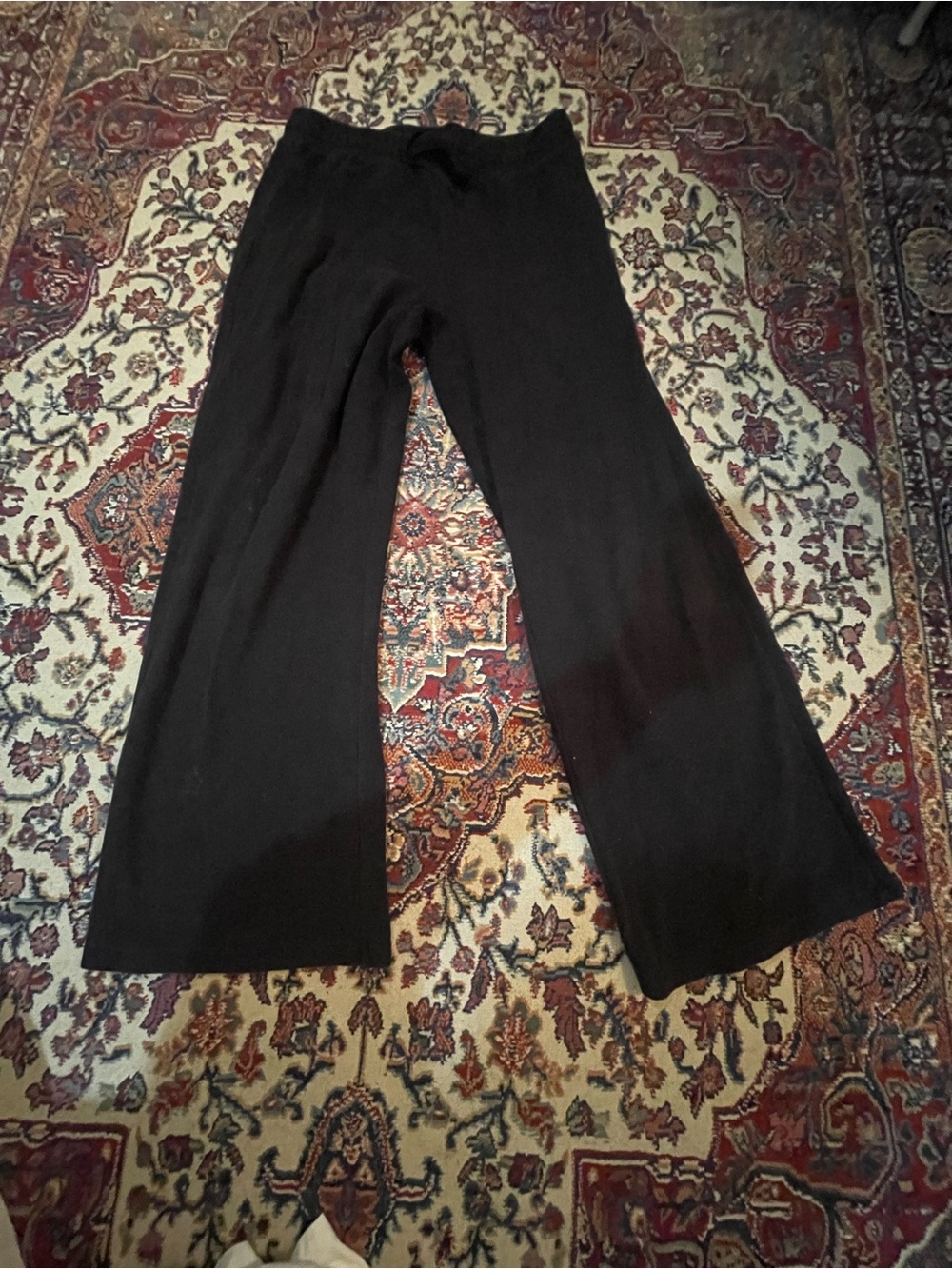 Cozy cotton super stretchy | Black Wide-Leg Women’s Pants